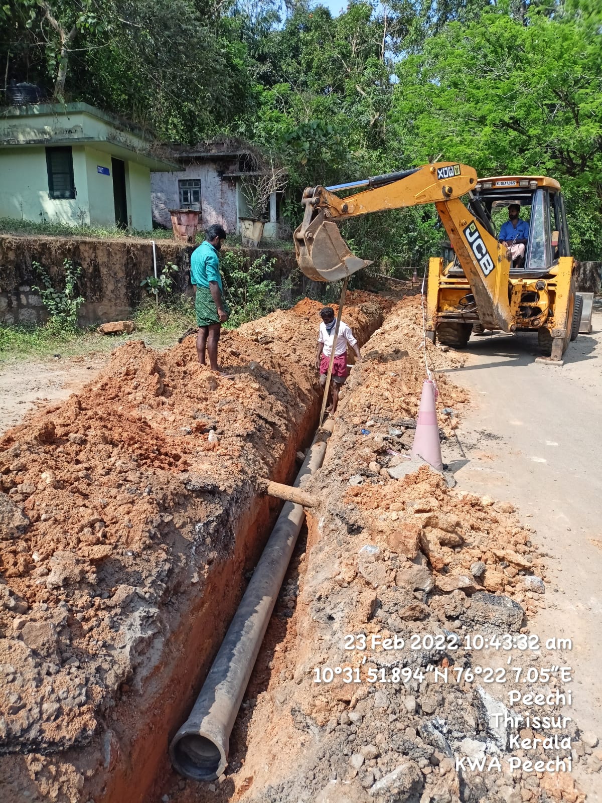 pipe line laying